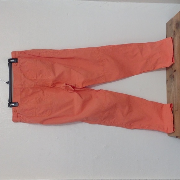 Chico's Vintage Orange Cotton High Waisted Pants Size 2 or US Size L -12 - Picture 3 of 15